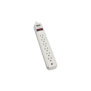Tripp Lite by Eaton Protect It! 6-Outlet Surge Protector 8 ft. (2.43 m) Cord 990 Joules Low-Profile Right-Angle 5-15P plug