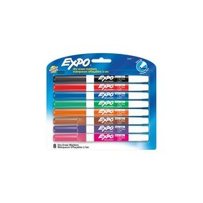 Expo Low-Odor Dry-erase Fine Tip Markers