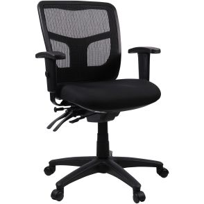 Lorell Ergomesh Swivel Mesh Mid-back Office Chair