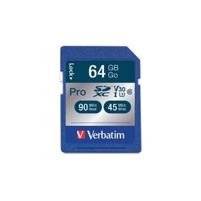 Verbatim 64GB Pro 600X SDXC Memory Card, UHS-1 Class 10
