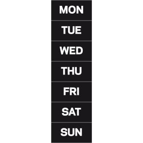 MasterVision Magnetic Weekday Calendar Characters