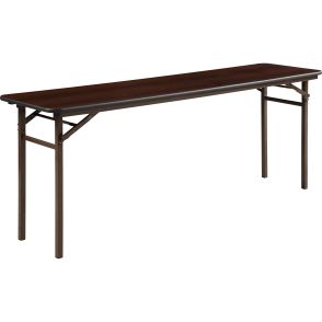 Lorell Mahogany Folding Banquet Table