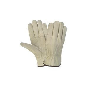 MCR Safety Durable Cowhide Leather Work Gloves
