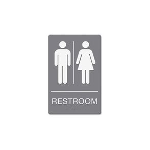 HeadLine Restroom Image Indoor Sign