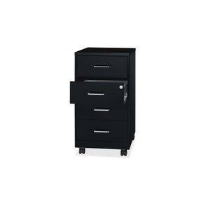 Lorell 26-1/2" Mobile Storage Cabinet - 4-Drawer