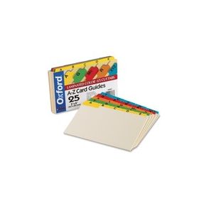 Oxford A-Z Laminated Tab Card Guides