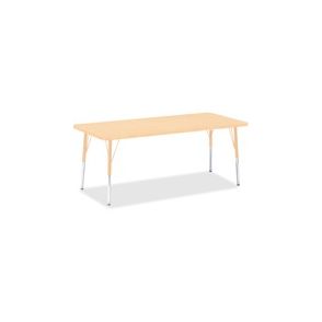 Jonti-Craft Berries Elementary Maple Top/Edge Rectangle Table