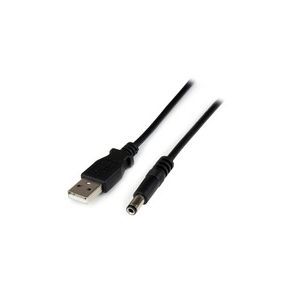 StarTech.com 2m USB to Type N Barrel Cable - USB to 5.5mm 5V DC Power Cable