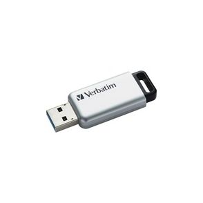 Verbatim 64GB Store 'n' Go Secure Pro USB 3.0 Flash Drive with AES 256 Hardware Encryption - Silver