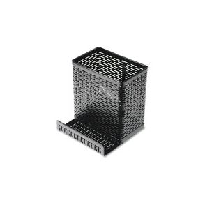 Artistic Punched Metal Pencil Cup/Cell Phone Stand