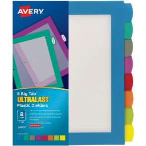 Avery® Ultralast Big Tab Plastic Dividers