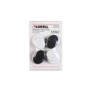 Lorell Plastic Cap Magnetic Paper Clips