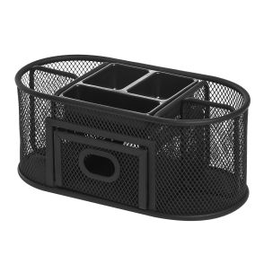 Lorell Mesh Steel Desktop Organizer