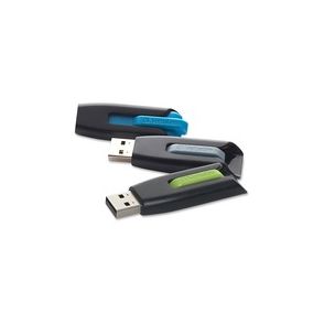 16GB Store 'n' Go V3 USB 3.2 Gen 1 Flash Drive - 3pk - Blue, Green, Gray