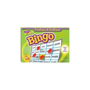 Trend Prefixes and Suffixes Bingo Game