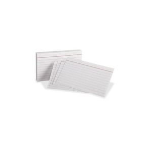 Oxford Red Margin Ruled Index Cards
