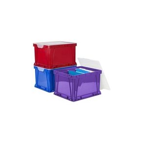 Storex 3 Piece Cube Storage Bins