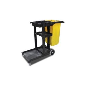 Impact Janitor's Cart with 25-Gallon Yellow Vinyl Bag
