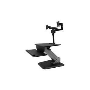 StarTech.com Dual Monitor Sit-to-stand Workstation - One-Touch Height Adjustment