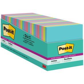 Post-it Super Sticky Notes - Supernova Neons Color Collection