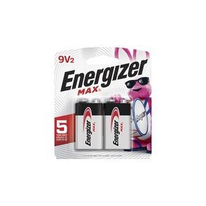 Energizer 9-Volt MAX Alkaline Batteries, 2-Packs