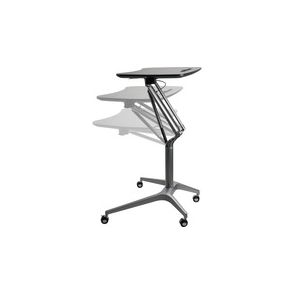 Lorell Gas Lift Height-Adjustable Mobile Desk