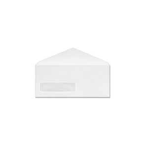 Business Source No. 9 V-flap Window Display Envelopes