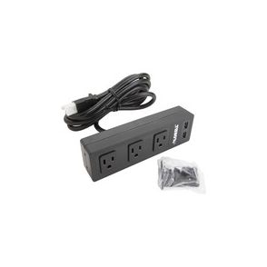 Lorell Under Desk AC Power Center with USB Charger