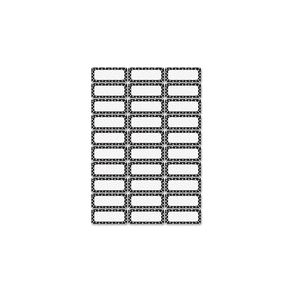 Ashley Dry Erase Black/White Dots Nameplate Magnets