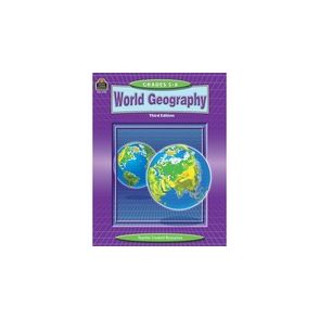 Teacher Created Resources Grade 5-8 World GeoGradeaphy WorkBook Printed Book