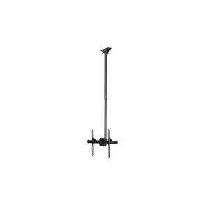 StarTech.com Ceiling TV Mount - 3.5' to 5' Pole - 32 to 75" TVs with a weight capacity of up to 110 lb. (50 kg) - Telescopic pole can extend from 42" to 61" (1060 to 1560 mm) - Ceiling mount swivels +60 /-60 degrees to adjust to your ceiling