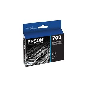 Epson DURABrite Ultra T702 Original Standard Yield Inkjet Ink Cartridge - Black - 1 Each