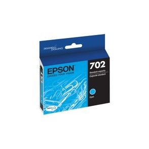 Epson DURABrite Ultra T702 Original Standard Yield Inkjet Ink Cartridge - Cyan - 1 Each