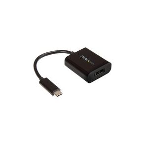StarTech.com USB C to DisplayPort Adapter 4K 60Hz - USB Type-C to DP 1.4 Monitor Video Converter (DP Alt Mode) - Thunderbolt 3 Compatible