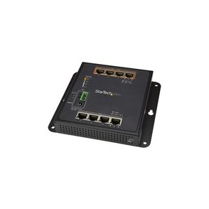 StarTech.com Industrial 8 Port Gigabit PoE Switch - 4 x PoE+ 30W - Power Over Ethernet GbE Layer/L2 Managed Network Switch -40C to +75C