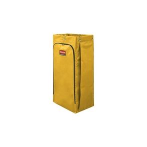 Rubbermaid Commercial 34 Gal Vinyl Bag for High Capacity Janitorial Cleaning Carts, Yellow