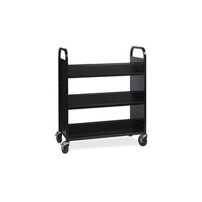 Lorell Double-sided Book Cart