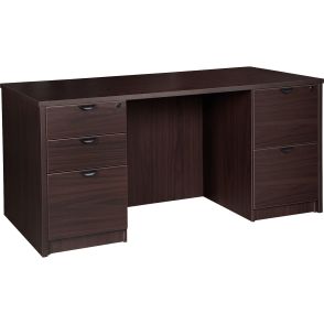 Lorell Prominence 2.0 Double-Pedestal Desk