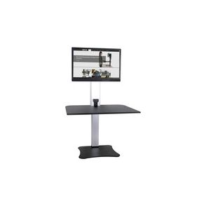 Victor High Rise Electric Single Monitor Standing Desk Workstation