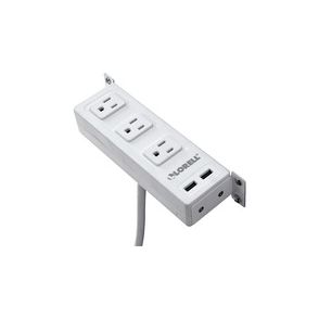 Lorell Under Desk AC Power Center with USB Charger