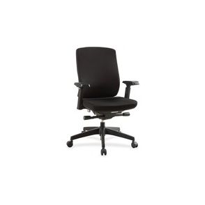 Lorell Premium Mid-Back Chair with Adjustable Arms