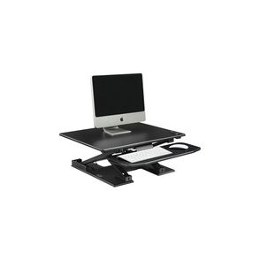 Lorell Electric Desk Riser with Keyboard Tray