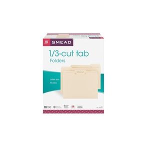 Smead 1/3 Tab Cut Letter Recycled Top Tab File Folder