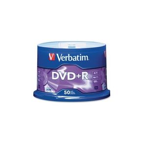 Verbatim AZO DVD+R 4.7GB 16X with Branded Surface - 50pk Spindle