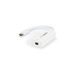StarTech.com - USB-C to Mini DisplayPort Adapter - 4K 60Hz - White - USB Type-C to Mini DP Adapter - Thunderbolt 3 Compatible