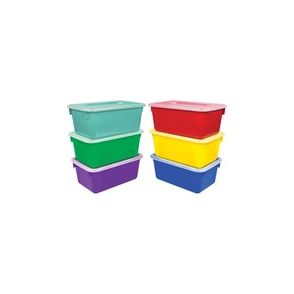 Storex Clear Lid Small Cubby Bin