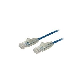 StarTech.com 1 ft CAT6 Cable - Slim CAT6 Patch Cord - Blue - Snagless RJ45 Connectors - Gigabit Ethernet Cable - 28 AWG - LSZH (N6PAT1BLS)