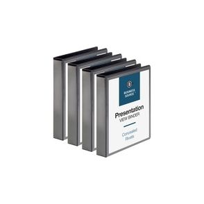 Business Source Standard View Round Ring Binders