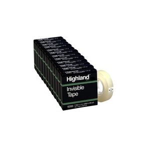 Highland 1/2"W Matte-finish Invisible Tape