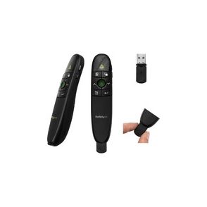 StarTech.com Wireless Presentation Remote with Red Laser Pointer - 90 ft. - PowerPoint Presentation Clicker for Mac & Windows (PRESREMOTE)